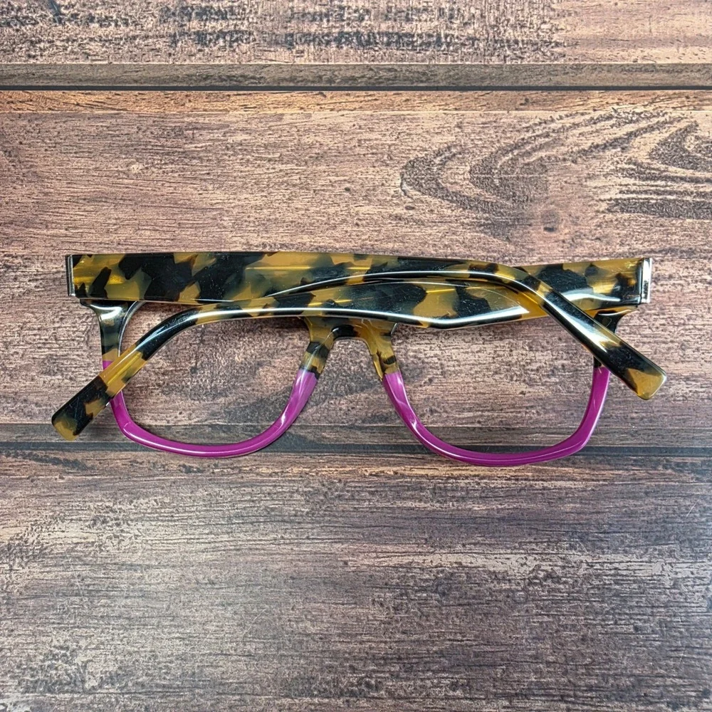 Warby Parker Hunt W 222 Eyeglasses Tortoise Purple 52-20-145 Square Frames